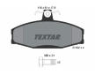 Souprava brzd, koutocova brzda TEXTAR 2166201-0902-00