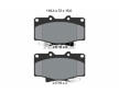 Souprava brzd, koutocova brzda TEXTAR 2177501-0806-00