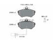 Souprava brzd, koutocova brzda TEXTAR 2194504-0835-00