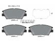 Souprava brzd, koutocova brzda TEXTAR 2259001-3229-00