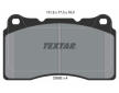 Souprava brzd, koutocova brzda TEXTAR 2309203-2822-00