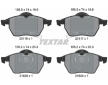 Souprava brzd, koutocova brzda TEXTAR 2311602-0756-00