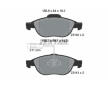 Souprava brzd, koutocova brzda TEXTAR 2314002-0964-00