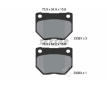 Souprava brzd, koutocova brzda TEXTAR 2338102-1736-00