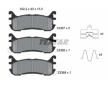 Souprava brzd, koutocova brzda TEXTAR 2338704-0617-00