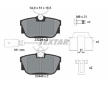 Souprava brzd, koutocova brzda TEXTAR 2344605-0981-00
