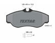Souprava brzd, koutocova brzda TEXTAR 2345201-1297-00