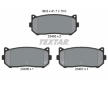 Souprava brzd, koutocova brzda TEXTAR 2345501-1622-00