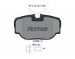 Souprava brzd, koutocova brzda TEXTAR 2345801-0952-00