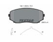 Souprava brzd, koutocova brzda TEXTAR 2351505-3065-00