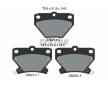 Souprava brzd, koutocova brzda TEXTAR 2352101-1704-00