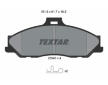 Souprava brzd, koutocova brzda TEXTAR 2354001-1363-00