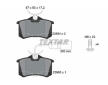 Souprava brzd, koutocova brzda TEXTAR 2355403-0743-00