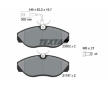 Souprava brzd, koutocova brzda TEXTAR 2360201-0737-00