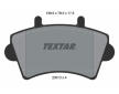 Souprava brzd, koutocova brzda TEXTAR 2361301-1159-00