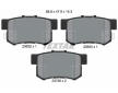 Souprava brzd, koutocova brzda TEXTAR 2365201-1445-00
