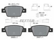 Souprava brzd, koutocova brzda TEXTAR 2371403-0342-00