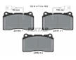 Souprava brzd, koutocova brzda TEXTAR 2375603-2209-00