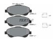Souprava brzd, koutocova brzda TEXTAR 2376802-1680-00
