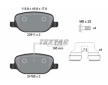 Souprava brzd, koutocova brzda TEXTAR 2381101-2210-00