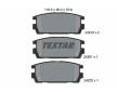 Souprava brzd, koutocova brzda TEXTAR 2381301-1467-00