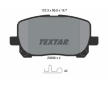 Souprava brzd, koutocova brzda TEXTAR 2383601-1731-00