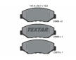 Souprava brzd, koutocova brzda TEXTAR 2386801-2525-00