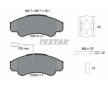 Souprava brzd, koutocova brzda TEXTAR 2391901-1167-00