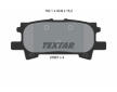 Souprava brzd, koutocova brzda TEXTAR 2396701-1716-00