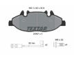 Souprava brzd, koutocova brzda TEXTAR 2400701-1234-00