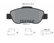 Souprava brzd, koutocova brzda TEXTAR 2407201-1180-00
