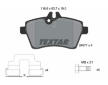 Souprava brzd, koutocova brzda TEXTAR 2407701-1318-00