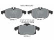 Souprava brzd, koutocova brzda TEXTAR 2415501-1187-00
