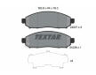 Souprava brzd, koutocova brzda TEXTAR 2422701-1996-00