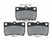 Souprava brzd, koutocova brzda TEXTAR 2432301-1480-00