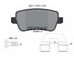Souprava brzd, koutocova brzda TEXTAR 2434801-1185-00