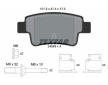 Souprava brzd, koutocova brzda TEXTAR 2434903-1864-00