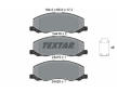Souprava brzd, koutocova brzda TEXTAR 2441801-1871-00