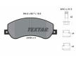 Souprava brzd, koutocova brzda TEXTAR 2448404-2289-00