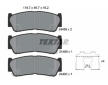 Souprava brzd, koutocova brzda TEXTAR 2448801-1661-00