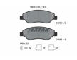 Souprava brzd, koutocova brzda TEXTAR 2455001-1564-00