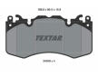 Souprava brzd, koutocova brzda TEXTAR 2465901-3164-00