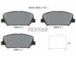 Souprava brzd, koutocova brzda TEXTAR 2491501-2378-00
