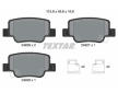 Souprava brzd, koutocova brzda TEXTAR 2492601-2225-00