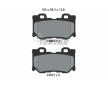 Souprava brzd, koutocova brzda TEXTAR 2499501-2707-00