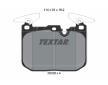 Souprava brzd, koutocova brzda TEXTAR 2502801-2649-00