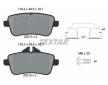Souprava brzd, koutocova brzda TEXTAR 2521501-2906-00