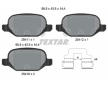 Souprava brzd, koutocova brzda TEXTAR 2541101-0611-00