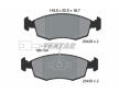 Souprava brzd, koutocova brzda TEXTAR 2542901-1458-00