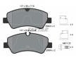 Souprava brzd, koutocova brzda TEXTAR 2560301-2607-00